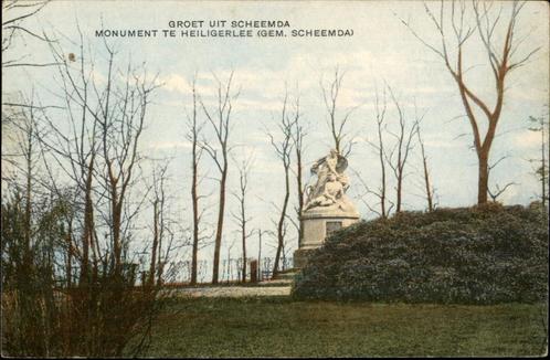 Scheemda Monumemt te Heiligerlee, Verzamelen, Ansichtkaarten | Nederland, Ongelopen, Groningen, 1920 tot 1940, Verzenden