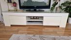 Tv kast salontafel 2 wandplanken wit hoogglans, Huis en Inrichting, Complete inboedels, Ophalen
