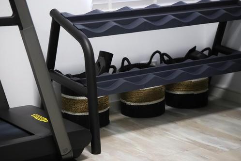 Technogym Dumbell Rek / Dumbbellrek Zwart, Sport en Fitness, Fitnessmaterialen, Zo goed als nieuw, Dumbbell, Ophalen