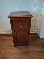 Oude Eikenhouten telefoon/ Nachtkastje/Bijzettafel, Huis en Inrichting, Minder dan 50 cm, Eikenhout, Ophalen of Verzenden, Minder dan 25 cm