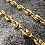 14k gouden ketting koffieboon schakel nieuw, Sieraden, Tassen en Uiterlijk, Kettingen, Ophalen of Verzenden, Zo goed als nieuw