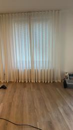 Mooie set 4 st.  roomwitte inbetween gordijnen. (Waveplooi), 200 cm of meer, Wit, Ophalen of Verzenden, Zo goed als nieuw