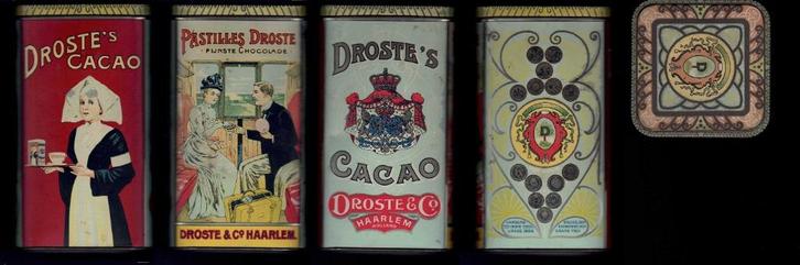 Vintage blik Droste’s cacao, Verzamelen, Blikken, Gebruikt, Overige, Droste, Ophalen of Verzenden