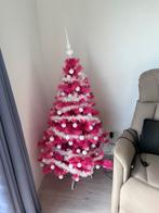 Roze kerstboom 150 cm hoog incl versiering, Verzenden, Zo goed als nieuw
