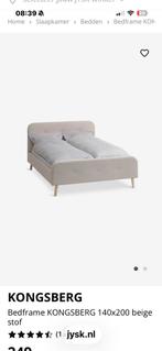 Bed 1:40/2:00, Ophalen, Wit, Tweepersoons, 140 cm