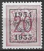 Belgie 1954/1955 - OBP 647pre - Opdruk E - 20 c. (ZG), Postzegels en Munten, Postzegels | Europa | België, Ophalen, Postfris