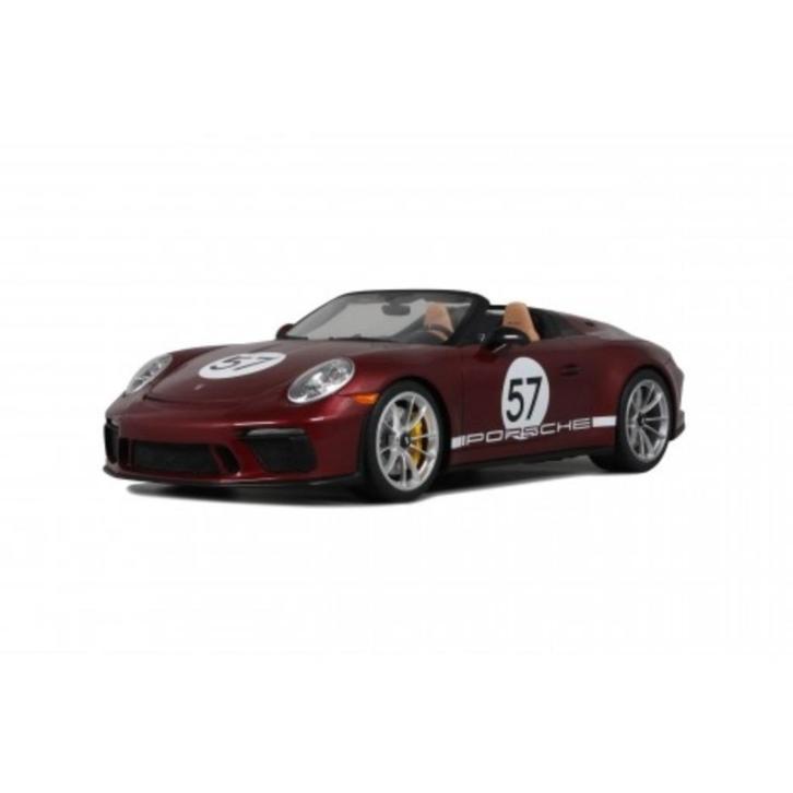 PORSCHE 911 (991.2) SPEEDSTER "HERITAGE EDITION" CHERRY, Hobby en Vrije tijd, Modelauto's | 1:18, Nieuw, Auto, Overige merken