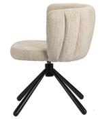 Shell Rotating Eetkamerstoel – Naturel | Draaibare Designsto, Overige kleuren, Verzenden, Japandi, Hotel Chique, Modern, Metaal