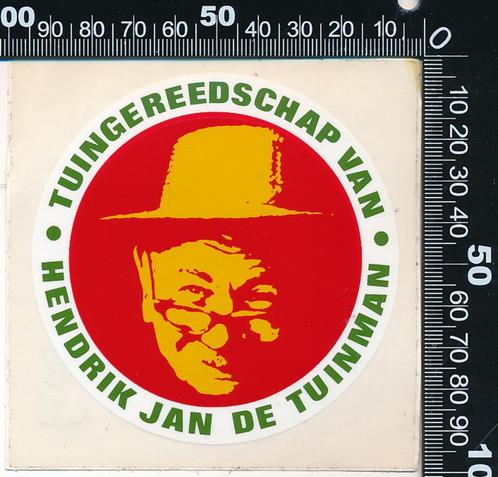 Sticker: Hendrik Jan de Tuinman (Rood 1), Verzamelen, Stickers, Zo goed als nieuw, Bedrijf of Vereniging, Verzenden