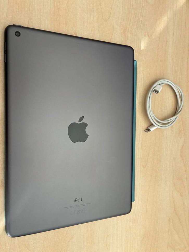iPad 9e Gen 64GB - incl apple cover, Computers en Software, Apple iPads, Gebruikt, Apple iPad, Wi-Fi, 10 inch, 64 GB, Grijs, Ophalen of Verzenden