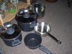 PANNENSET, Huis en Inrichting, Keuken | Potten en Pannen, Gebruikt, Pannenset, Ophalen of Verzenden, Rvs