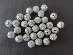 NIEUW! 5X Witte Kralen Met Strass >Snelle Verzending!<, Ophalen of Verzenden, Nieuw, Kraal