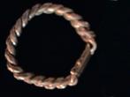 Gevlochten verzilverd  Armband, Ophalen of Verzenden, Gebruikt, Zilver, Overige materialen