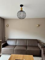 Mooie bruine leren bankstellen 3+2 zit, 250 tot 300 cm, Gebruikt, Ophalen of Verzenden, Vierpersoons of meer