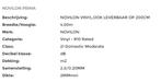 Novilon Prima, lengte 1.80 x breedte 2 meter, Ophalen, Bruin, Nieuw, Vinyl