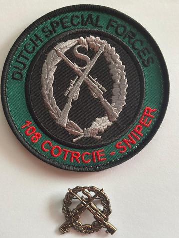 KCT sniper badge COTR CIE 108 & sniper speld beschikbaar voor biedingen