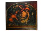 Icoon kruisafneming Jezus Christus gekerfd schilderij 1929, Antiek en Kunst, Ophalen of Verzenden