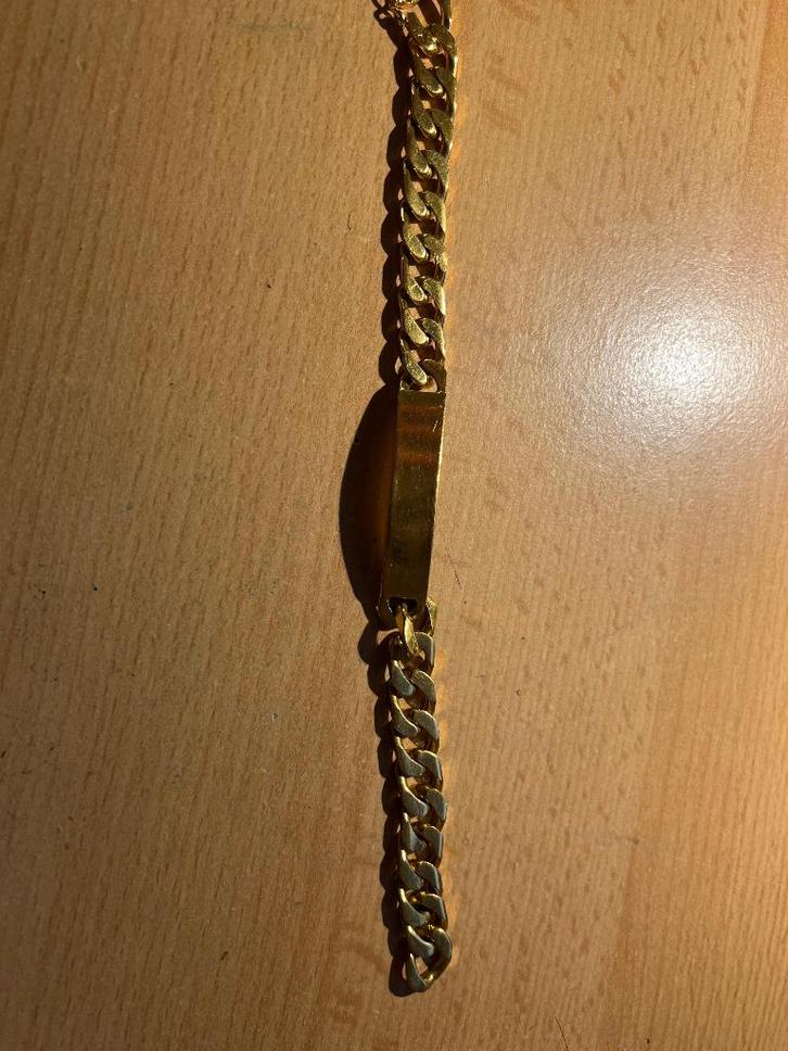 armband double, Sieraden, Tassen en Uiterlijk, Armbanden, Zo goed als nieuw, Overige materialen, Goud, Ophalen of Verzenden