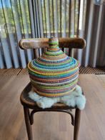 Afrikaanse opbergmand tajine handgemaakte zeegras fairtrade, Ophalen of Verzenden, Nieuw, Rond, Overige materialen