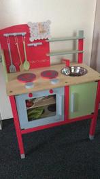 Speelkeukentje houten, Ophalen of Verzenden, Zo goed als nieuw, Hout, Speelkeuken