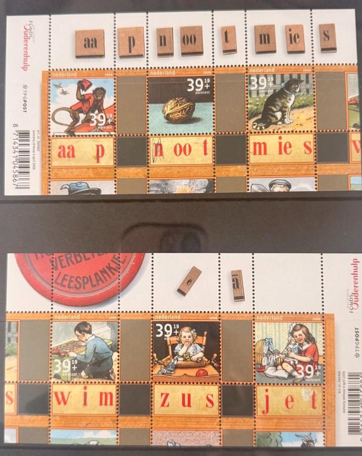 Nederland PF 2 velletjes Leesplankje Ouderenhulp, Postzegels en Munten, Postzegels | Nederland, Postfris, Na 1940, Ophalen of Verzenden