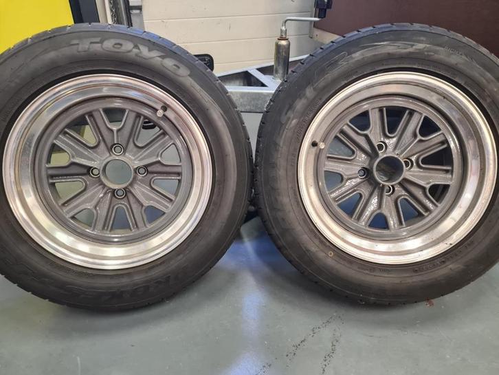 Halibrand Cobra replica velgen 16inch, 4-gaats, Auto-onderdelen, Banden en Velgen, Velg(en), Zomerbanden, 16 inch, 245 mm, Personenwagen