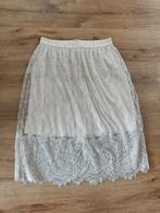 nieuw: Kanten rok beige licht zalm kleur bruiloft maat 40, Maat 38/40 (M), H&M, Beige, Nieuw