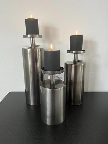 Kayoom kandelaar Helio set-3 Matt Black Nickel Nieuw! beschikbaar voor biedingen