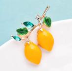 Zomer trend! Fruit broche strass Citroen, Overige materialen, Minder dan 4 cm, Nieuw, Ophalen of Verzenden