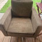 2 Mosgroene Draai Fauteuils - Tijdloos Design, Huis en Inrichting, Fauteuils, Ophalen, Gebruikt, 75 tot 100 cm, Metaal
