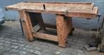 Prachtige nostalgische werkbank met bankschroef te koop, Ophalen, Gebruikt, Bankschroef