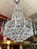 Kristallen kroonluchter swarovski zakkroonluchter zilver, Huis en Inrichting, Lampen | Kroonluchters, Ophalen of Verzenden, Zo goed als nieuw