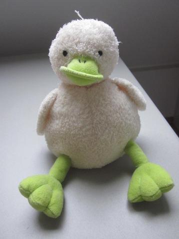 Happy Horse 2004 roomwit badstof pluche eend vogel groene sn beschikbaar voor biedingen