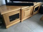 Masief eiken tv meubel, Huis en Inrichting, Kasten | Televisiemeubels, Ophalen, Zo goed als nieuw