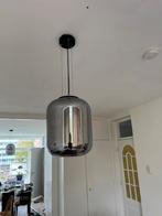 2 Hanglampen Rookglas, Huis en Inrichting, Mid Century  Space Age Modernist, Ophalen of Verzenden, Minder dan 50 cm, Glas