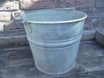 IJzeren, vintage emmer met hengsel., Ophalen of Verzenden