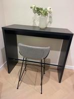 Bartafel zwart met voetenrust 120x50x105cm, Ophalen, Gebruikt, Overige materialen, 100 tot 150 cm