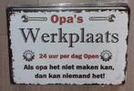 metalen wand tekst decoratie bordjes Nieuw Mancave cafe, Ophalen of Verzenden, Nieuw