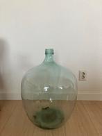 Grote glazen Dame Jeanne vaas wijnfles gistfles ong 65x45 cm, Ophalen, Gebruikt, Overige kleuren, 50 tot 75 cm