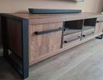 Tv meubel Cesar - Houtlook, softclose laden met kinderslot., Huis en Inrichting, Ophalen