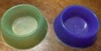 2 kunststof kattenvoerbakken, voerbakjes kat, bakjes, Dieren en Toebehoren, Ophalen of Verzenden, Zo goed als nieuw