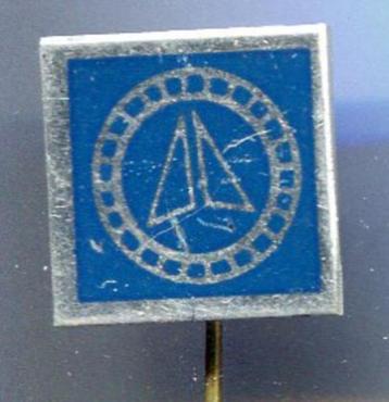 Blauw op aluminium auto speldje ( D_192 ) beschikbaar voor biedingen