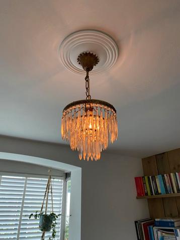 Hanglamp met glazen pegels beschikbaar voor biedingen