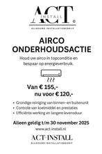 airco onderhoud actie, Garantie, Onderhoud