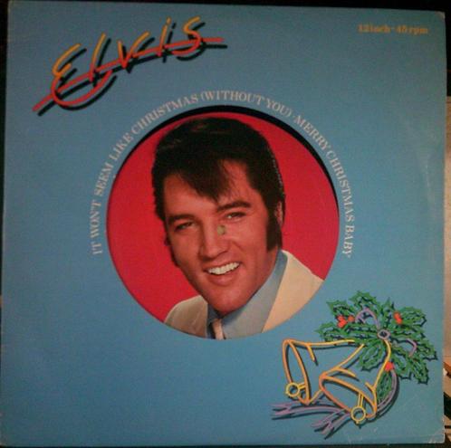 ELVIS PRESLEY 12 inch 45 rpm  merry christmas, Cd's en Dvd's, Vinyl | Overige Vinyl, Zo goed als nieuw, 12 inch, Ophalen of Verzenden
