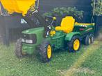 John Deere speelgoed trekker tractor, Kinderen en Baby's, Speelgoed | Buiten | Skelters, Ophalen, Gebruikt, Overige merken, Met kar of aanhanger