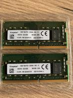 2x Kingston Dell 16GB DDR 4 SoDIMM PC4-25600 3200Mhz, Ophalen of Verzenden, 32 GB, Laptop, Zo goed als nieuw
