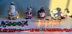 Set van kerstwaxinelichtjes beeldjes beer kerstman+ hanger, Ophalen of Verzenden, Zo goed als nieuw