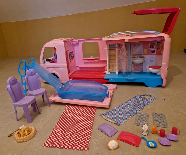 Barbie Droomcamper - Complete Set!, Kinderen en Baby's, Speelgoed | Playmobil, Gebruikt, Complete set, Ophalen of Verzenden