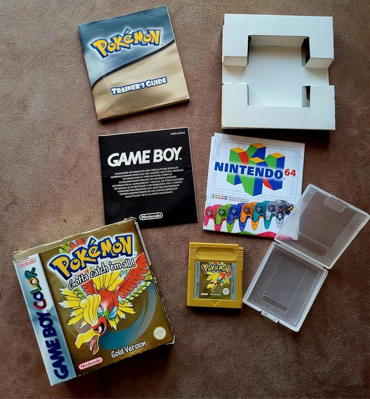 Gameboy color
Pokémon goud gold version, Spelcomputers en Games, Games | Nintendo Game Boy, Gebruikt, Avontuur en Actie, 1 speler